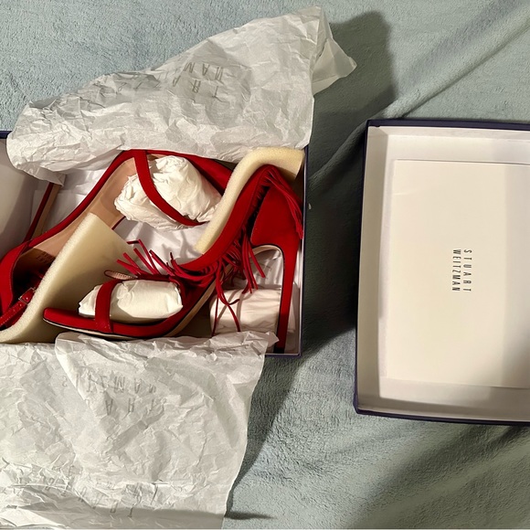 MAKE OFFER NOW!!!LAST CHANCE!!!CLOSING!!!💋STUART WEITZMAN💋NUDIST STILETTO - Picture 4 of 7